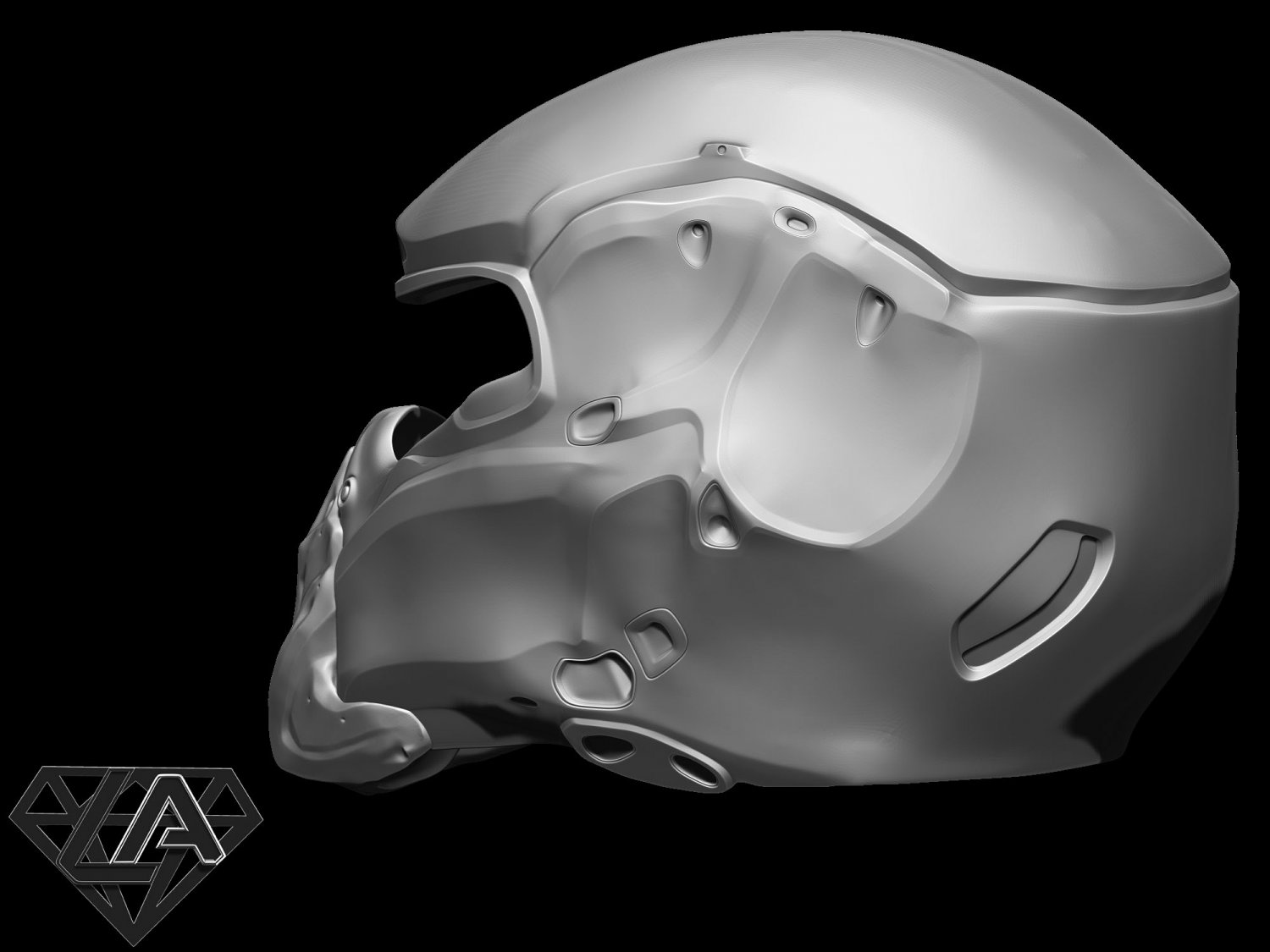 Shao Kahn MK11 Helmet - 3D Print Model by LAfactorystore