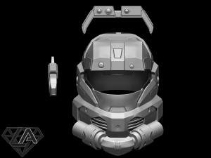 Halo scout PRO helmet Modello di stampa 3D