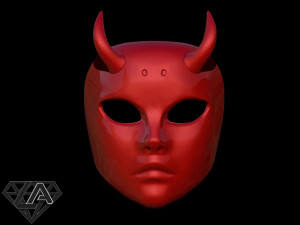 Mr Devil mask Modello di stampa 3D