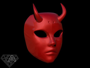 Mr Devil mask Modello di stampa 3D