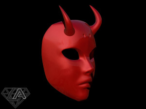 Mr Devil mask Modello di stampa 3D