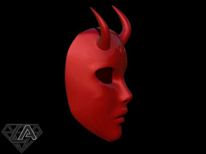 Mr Devil mask Modello di stampa 3D