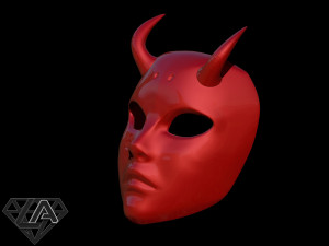 Mr Devil mask Modello di stampa 3D