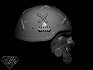Warrior ONI Gas helmet 3D Print Model