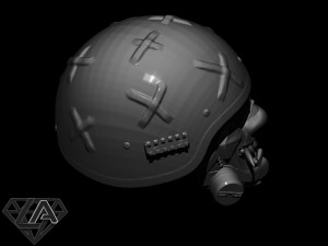 Warrior ONI Gas helmet 3D Baskı Modeli