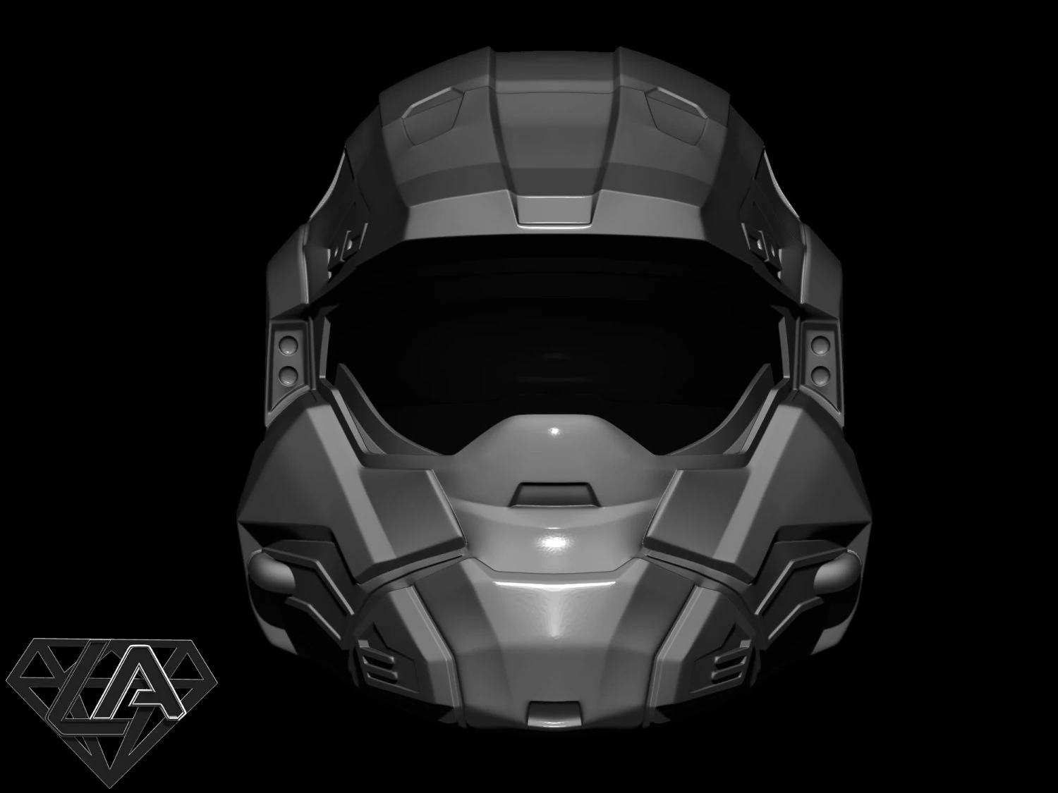 Halo x2 moto version helmet 3D Print Model .c4d .max .obj .3ds .fbx .stl .blend
