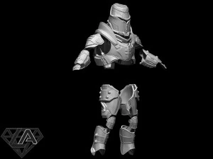 Night sentinel Armor kit 3D Print Model
