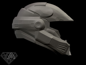 Halo Eva Emile helmet Model do druku 3D