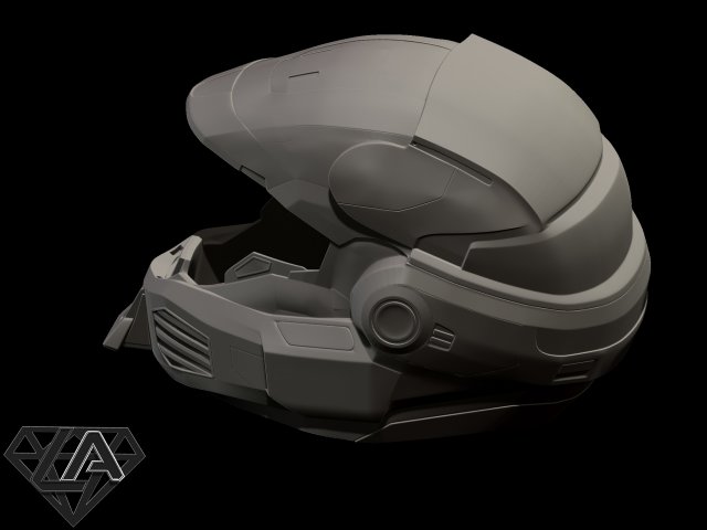 Halo Eva Emile helmet 3D Print Model in Game Accessories 3DExport