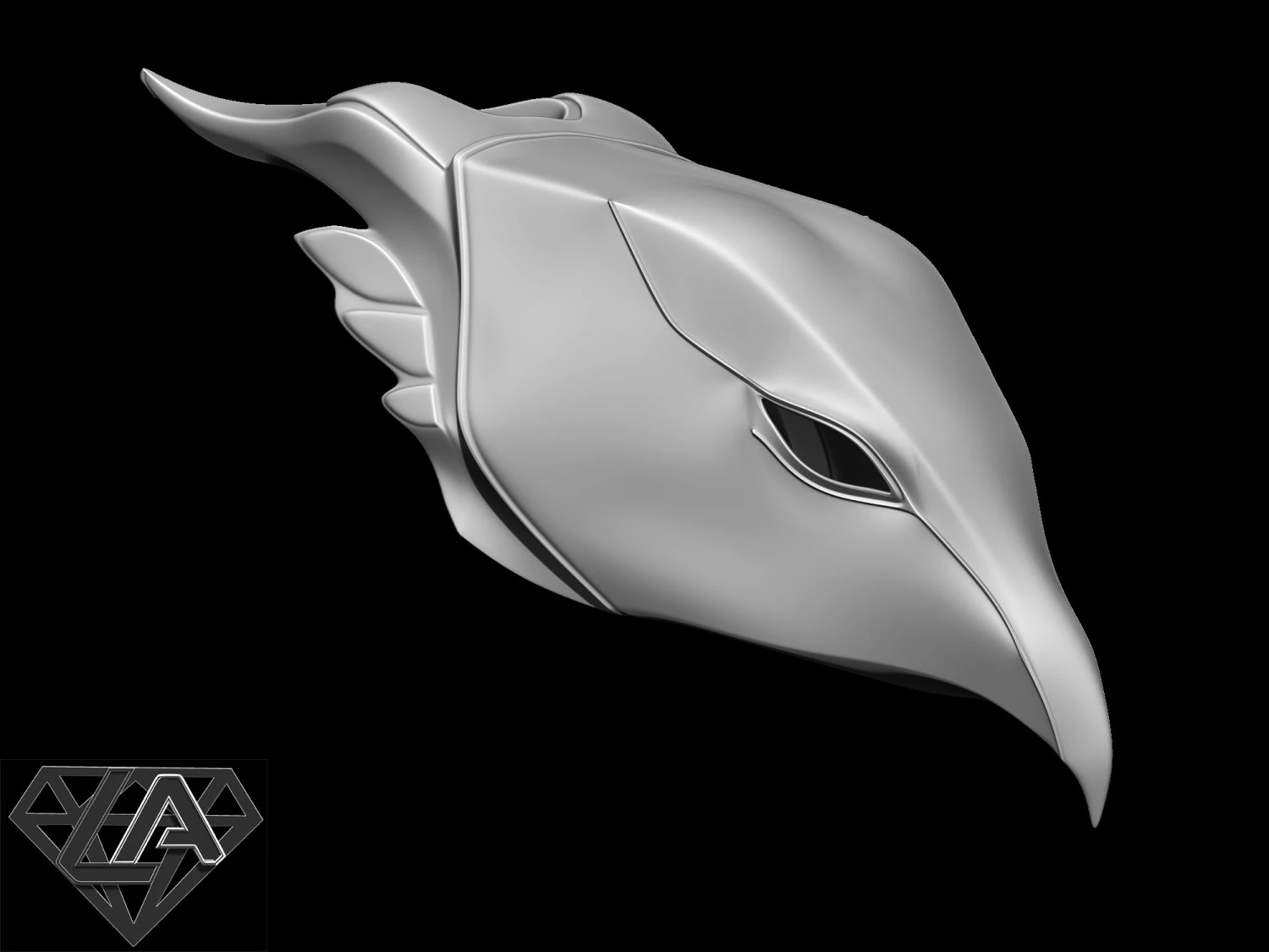 Falcon helmet 3D Print Model .c4d .max .obj .3ds .fbx .stl .blend 