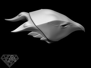 Falcon helmet Modèles 3D en vedette