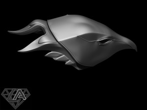 Falcon helmet Modèles 3D en vedette