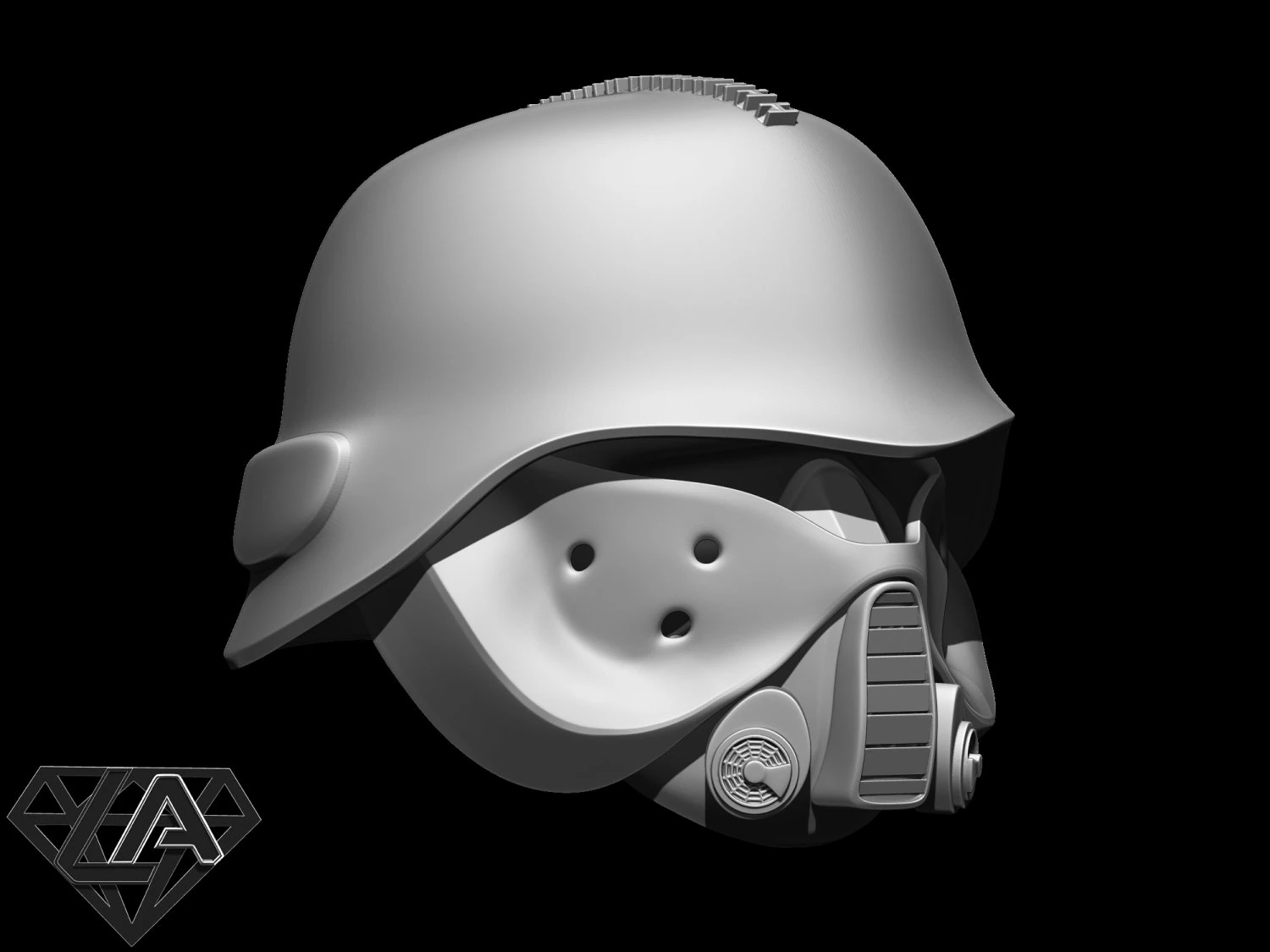 NOD helmet 3D Print Model .c4d .max .obj .3ds .fbx .stl .blend 