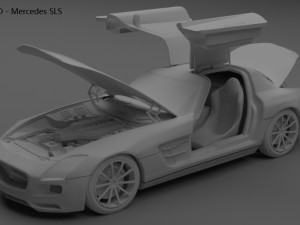 2012 mercedes benz sls 3D Model