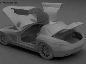 2012 mercedes benz sls 3D Model