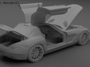 2012 mercedes benz sls 3D Model