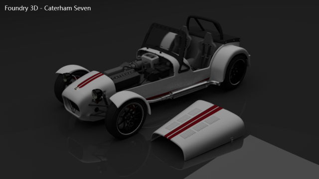 caterham seven 3D Модель .c4d .max .obj .3ds .fbx .stl .blend 