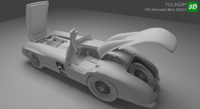 1955 mercedes benz 300slr Modello 3D .c4d .max .obj .3ds .fbx .stl .blend 