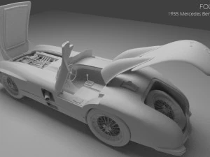 1955년 메르세데스 벤츠 300slr 3D 모델