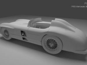 1955 mercedes benz 300slr Modello 3D