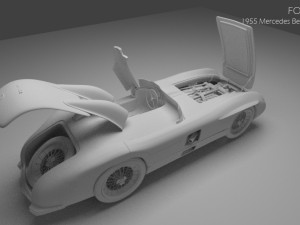 1955 mercedes benz 300slr Modello 3D