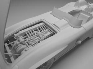 1955 mercedes benz 300slr Modello 3D