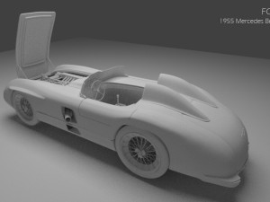 1955 mercedes benz 300slr Modello 3D