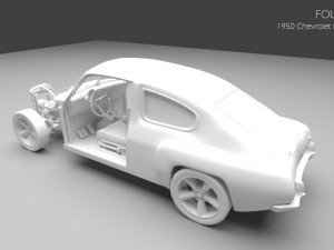 1950 chevrolet fleetline 3D Model