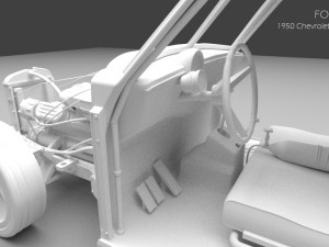 1950 chevrolet fleetline 3D Model