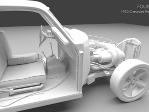 1950 chevrolet fleetline 3D Model