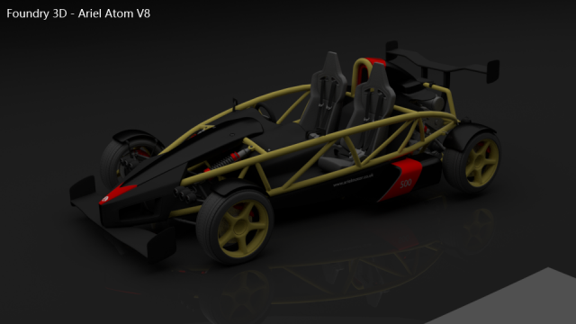 ariel atom v8 Modello 3D .c4d .max .obj .3ds .fbx .stl .blend 
