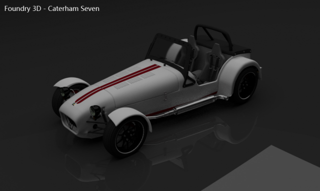 caterham seven 3D Model .c4d .max .obj .3ds .fbx .stl .blend 