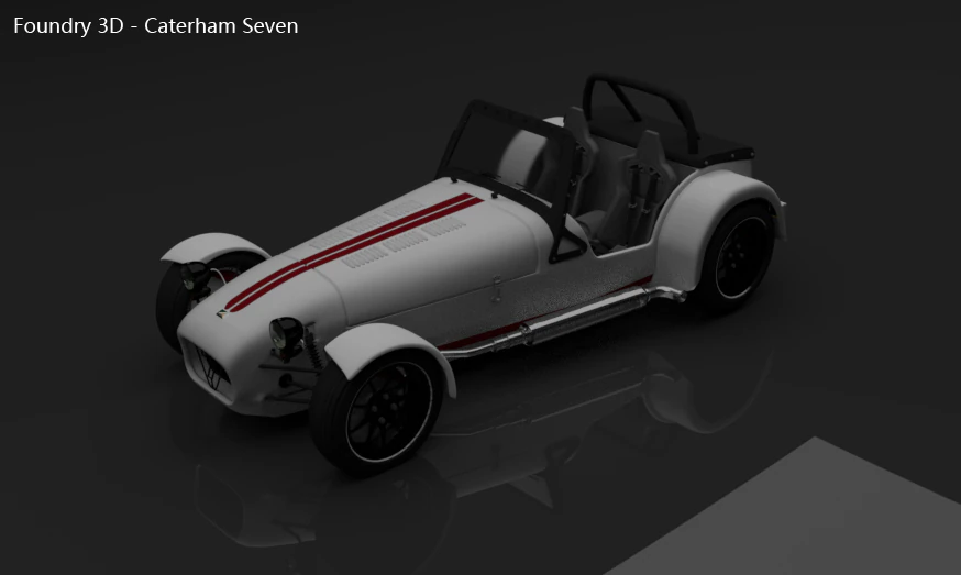 케이터햄 세븐 3D 모델 .c4d .max .obj .3ds .fbx .stl .blend 