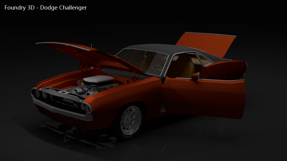 dodge challenger 3D Model .c4d .max .obj .3ds .fbx .stl .blend 