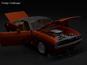 dodge challenger 3D Модель