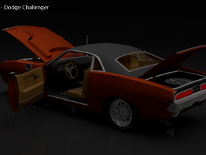 dodge challenger 3D Модель