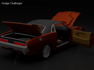 dodge challenger 3D Модель