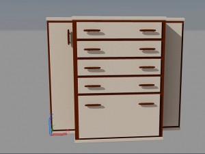 chest of drawers 3D 모델