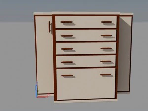 c&oacute;moda Modelo 3D