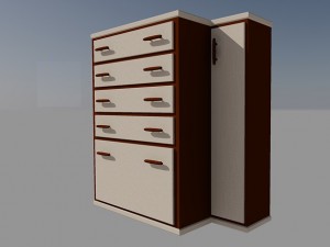 chest of drawers 3D Model
