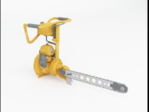 russian chainsaw druzba-2 3D Model