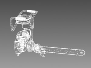russian chainsaw druzba-2 3D Model