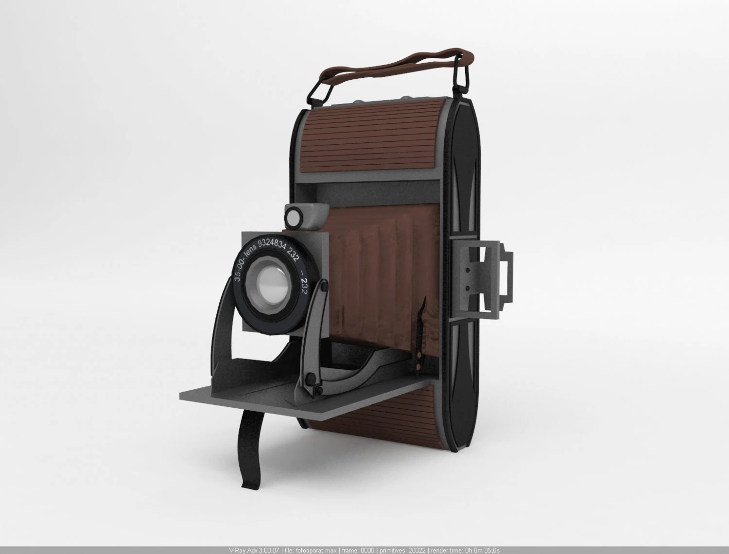 old camera 3D Model .c4d .max .obj .3ds .fbx .stl .blend 