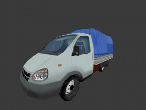 gaz3302 lowpoly model 3D Model