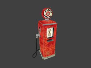 old gas pump 3D मॉडल