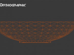 black bowl with red inside 3D Model
