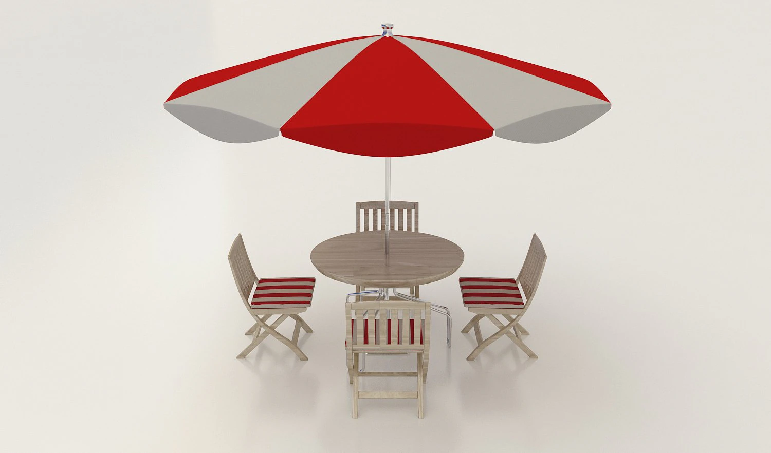 umbrella seating 3D Model .c4d .max .obj .3ds .fbx .stl .blend