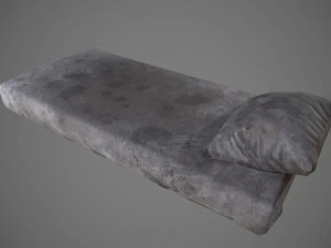 old prison bed pbr vr - ar - low-poly 3D Model