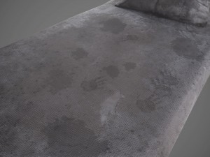 old prison bed pbr vr - ar - low-poly Modello 3D