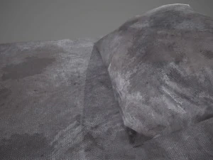 old prison bed pbr vr - ar - low-poly 3D Model